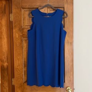 J. Crew scallop-edged shift dress